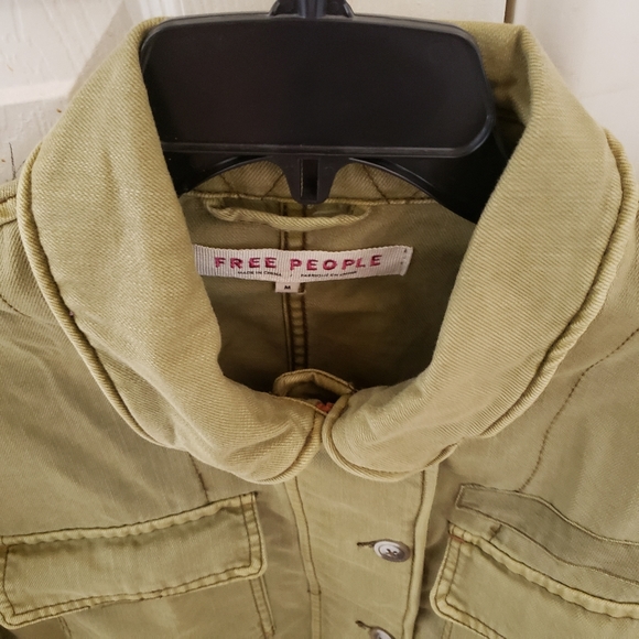 Free People Women's Army Military Jacket Sz,M - Picture 10 of 12